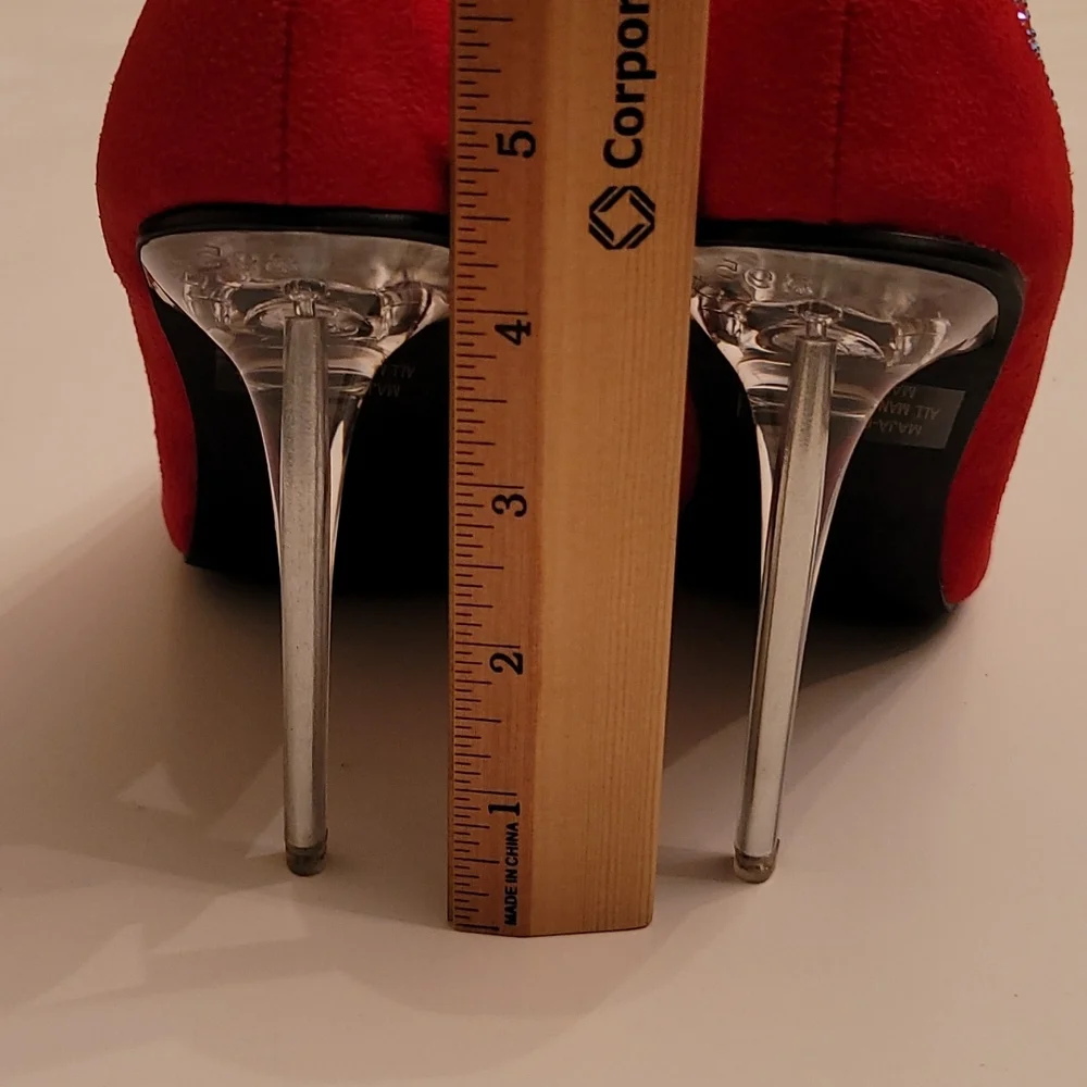 Red Crystal "Sexy Girl" High Heels ๐ - Picture 4 of 16